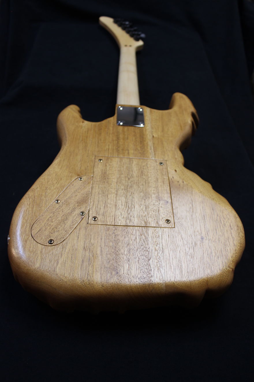 This Is My "Disney Guitar" Handmade And Carved Out Of Mahogany And Maple This Is My "Disney Guitar" Handmade And Carved Out Of Mahogany And Maple