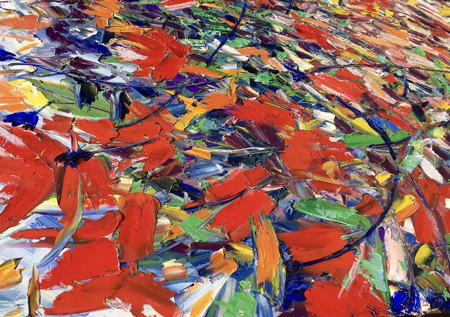 32 Tubes Of Oil Paint, 4 Months Of Drying And Here's The Result 32 Tubes Of Oil Paint, 4 Months Of Drying And Here's The Result