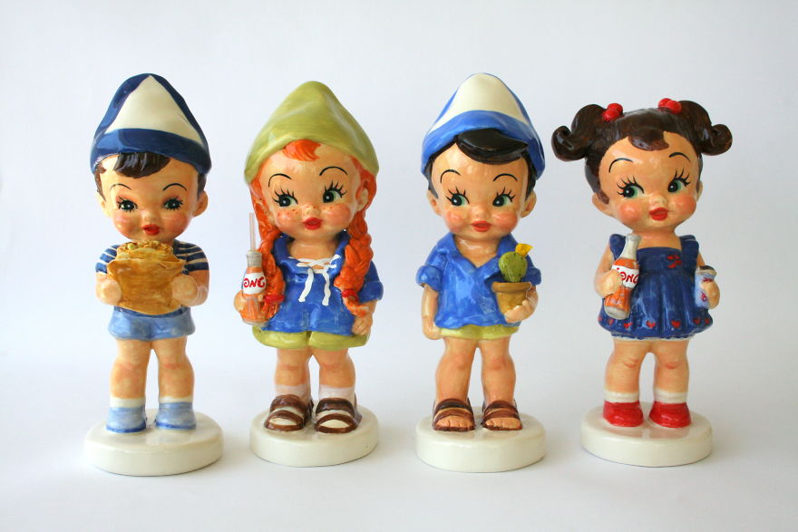 I Make Ceramic Dolls Based On Old Dolls No Longer Manufactured Today