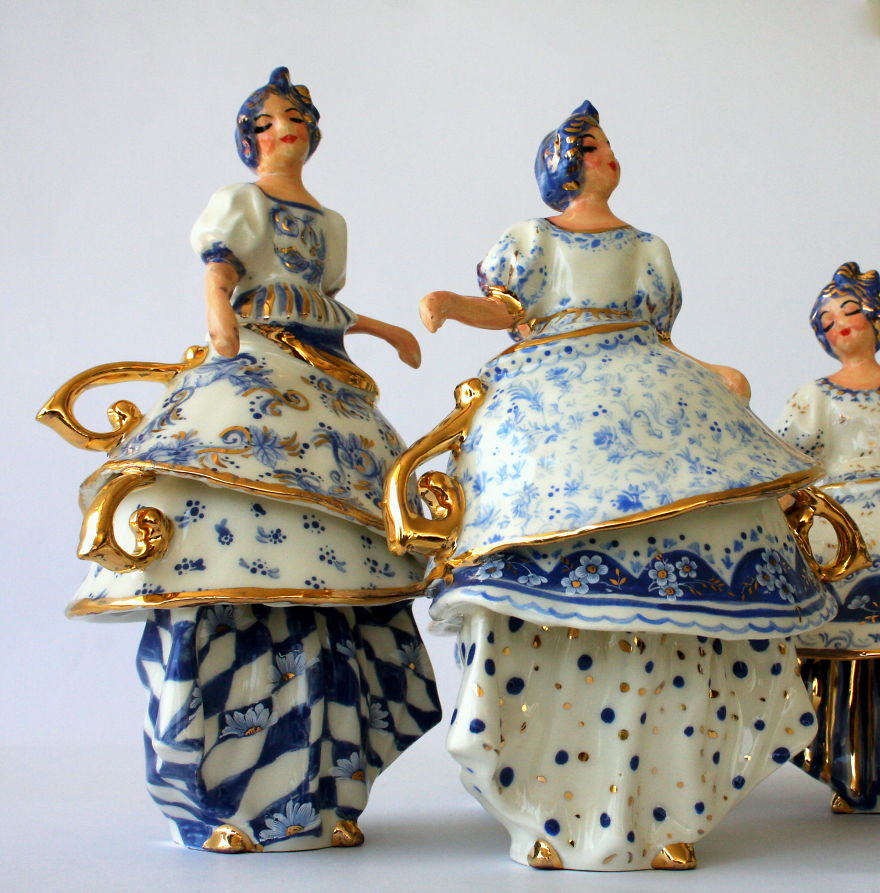 I Make Ceramic Dolls Based On Old Dolls No Longer Manufactured Today