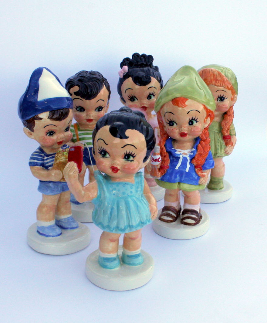 I Make Ceramic Dolls Based On Old Dolls No Longer Manufactured Today