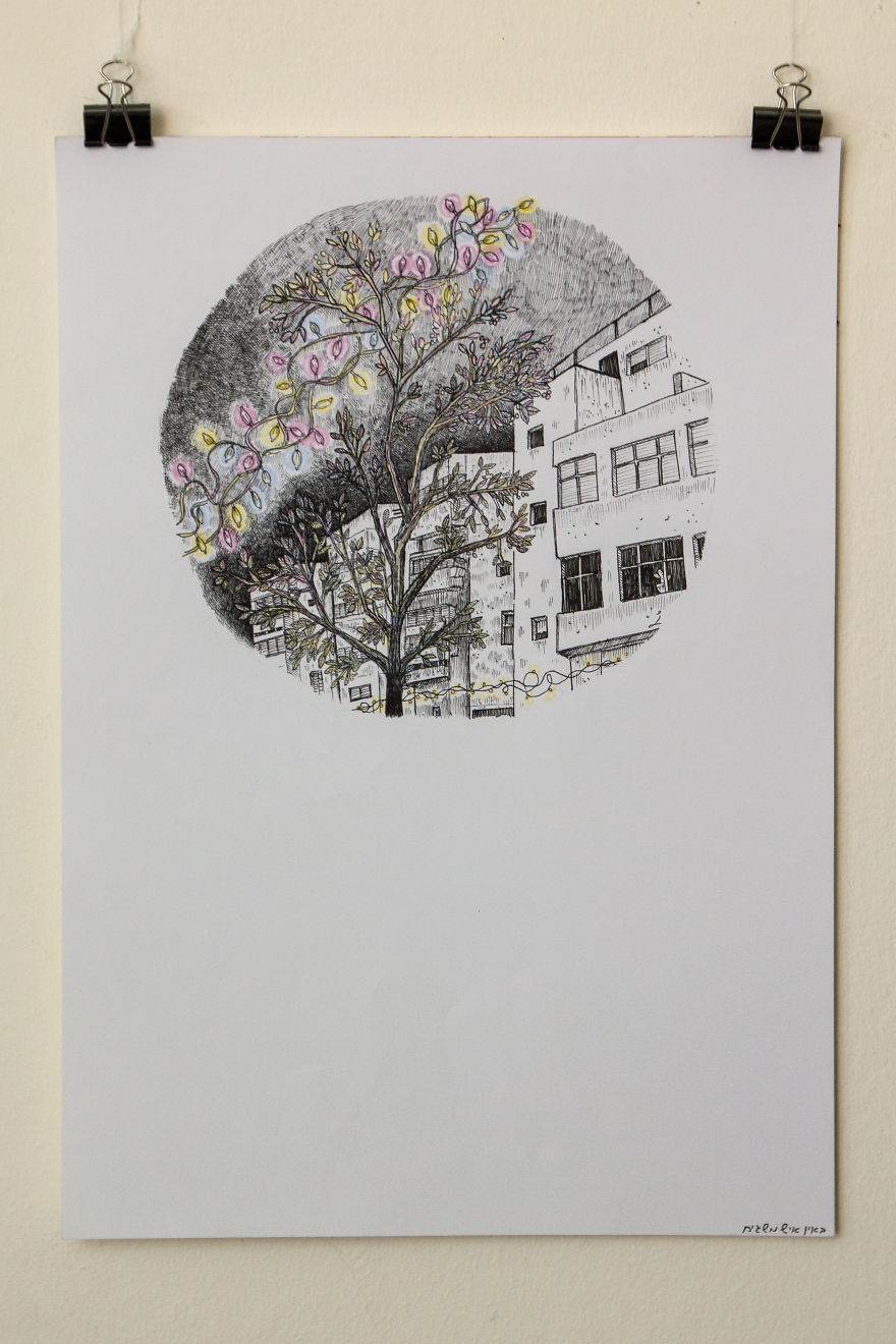 I Draw Old Dreams And Nightmares On The Streets Of Tel Aviv