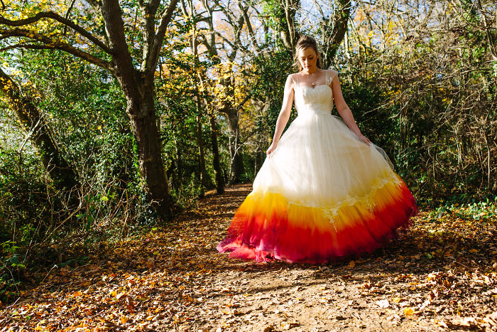 We Spent 61 Hours To Create This Incredible Dipdye Wedding Dress