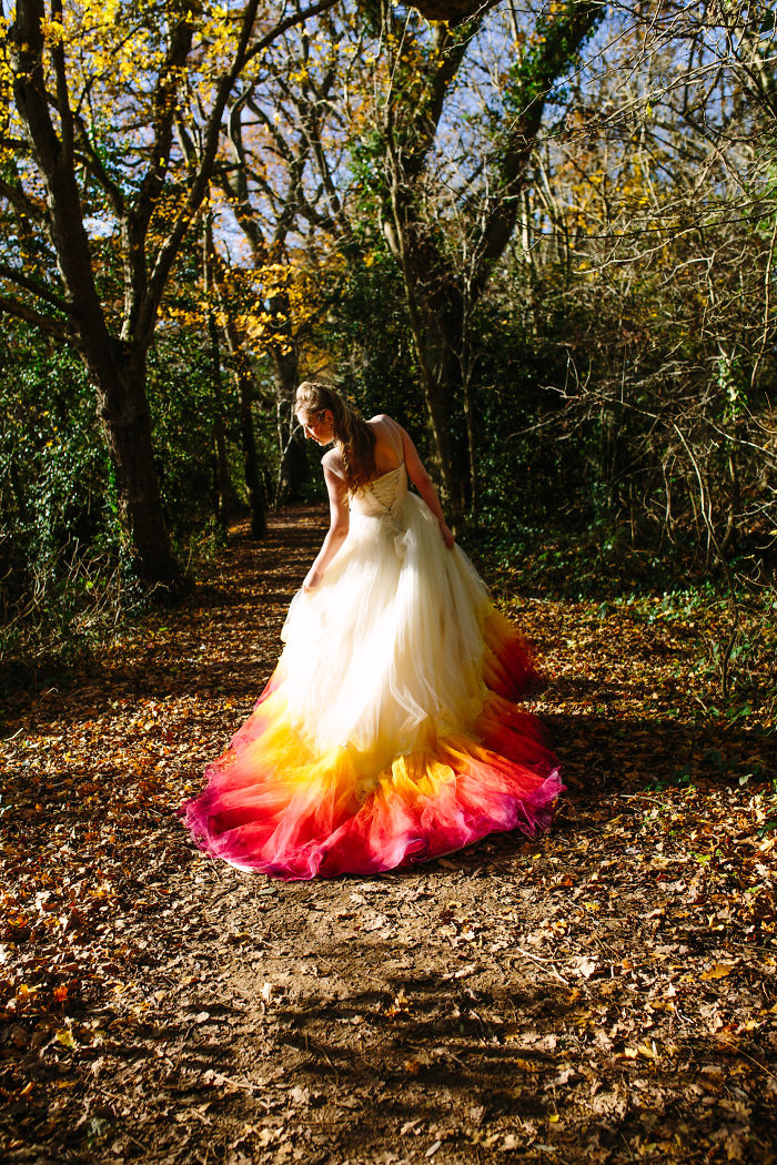 We Spent 61 Hours To Create This Incredible Dipdye Wedding Dress