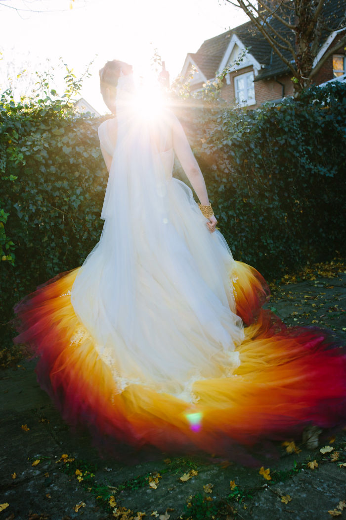 We Spent 61 Hours To Create This Incredible Dipdye Wedding Dress