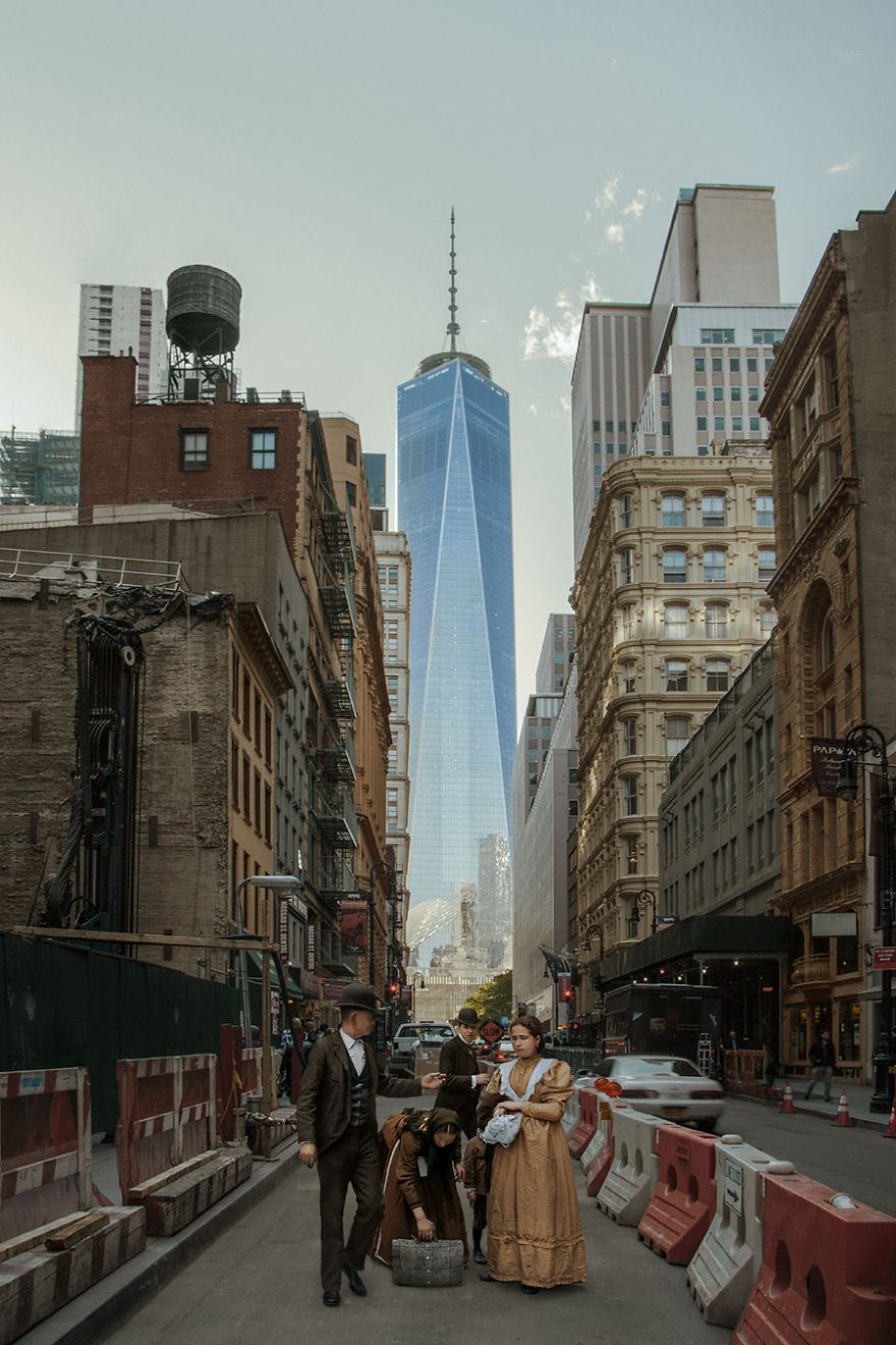 I Made Immigrants' Dream Come True By Photoshopping Them Into Today's New York I Made Immigrants' Dream Come True By Photoshopping Them Into Today's New York