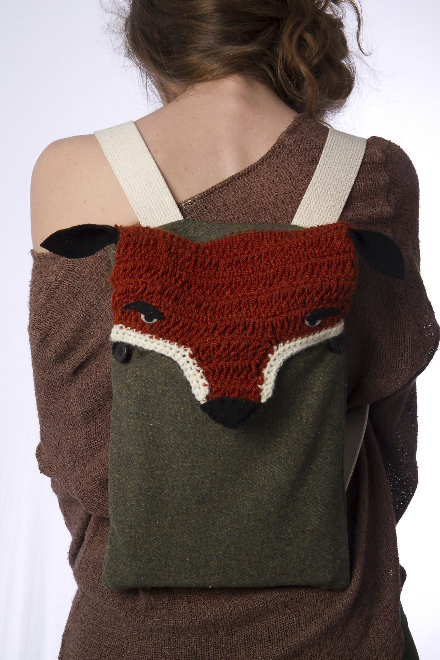 I've Created Those Crocheted Fashion Accessories Of Wild Animals To Increase Awareness To The Injustice Done To Animals In The Fur And Hunting Industry