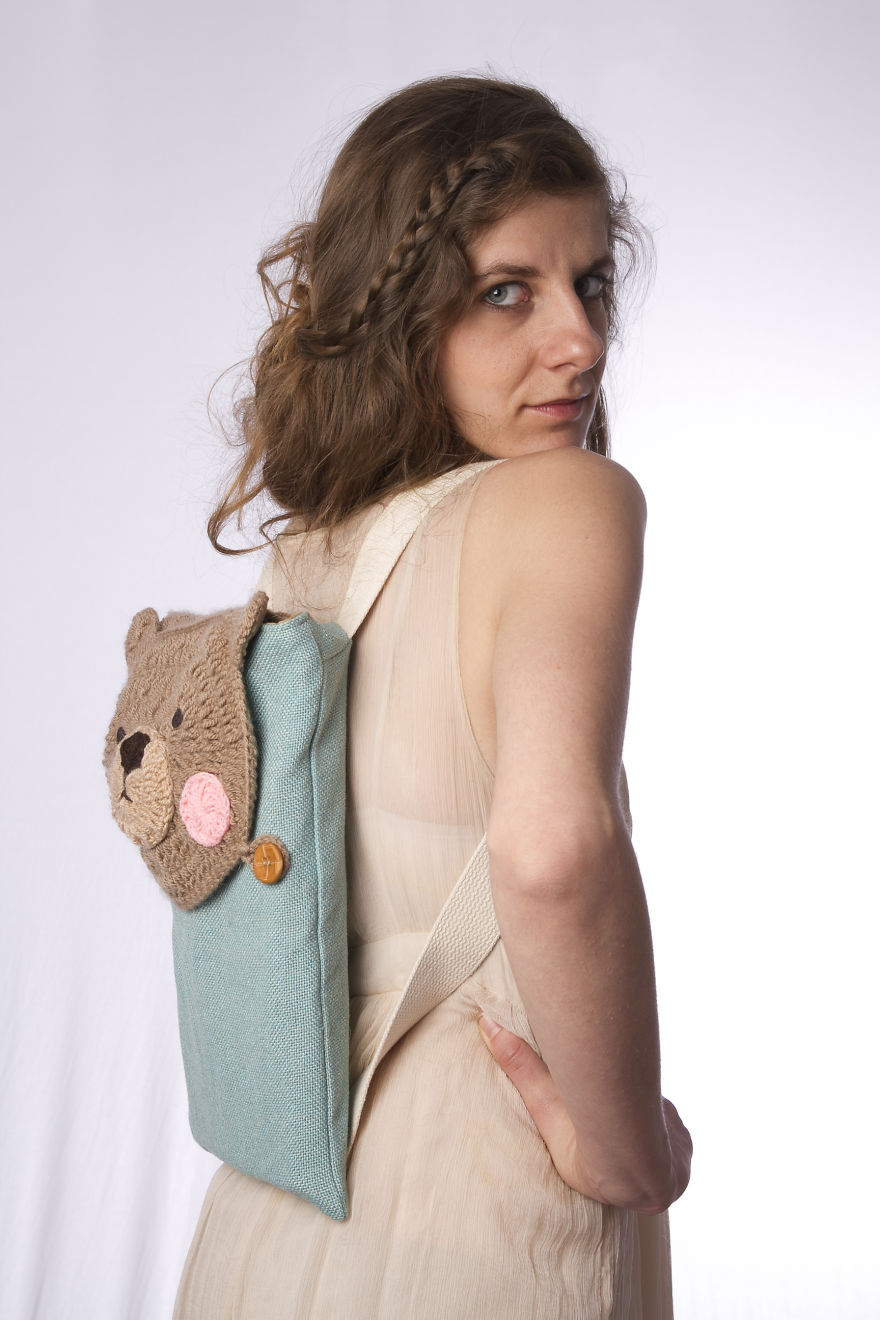 I've Created Those Crocheted Fashion Accessories Of Wild Animals To Increase Awareness To The Injustice Done To Animals In The Fur And Hunting Industry