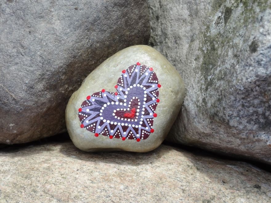 Painting These Hearts Makes Me Relaxed