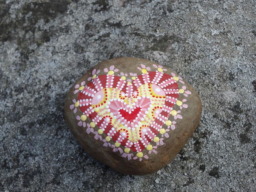 Painting These Hearts Makes Me Relaxed