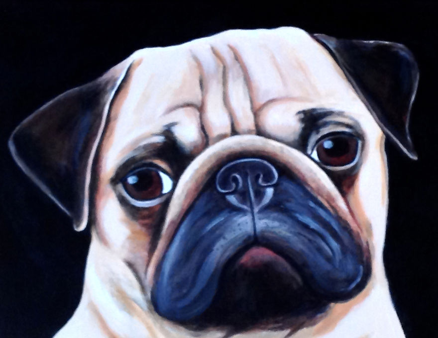 I Show Dog's Personalities By Painting Adorable Portraits