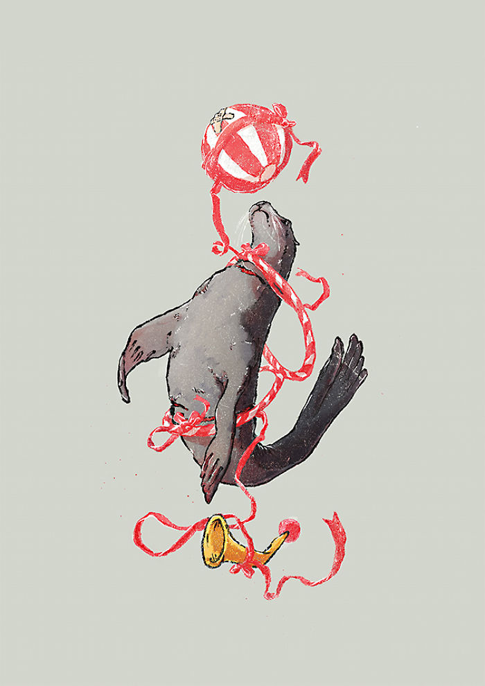 Abused Animals. But Illustrated In A Way That Is A Bit More Subtle