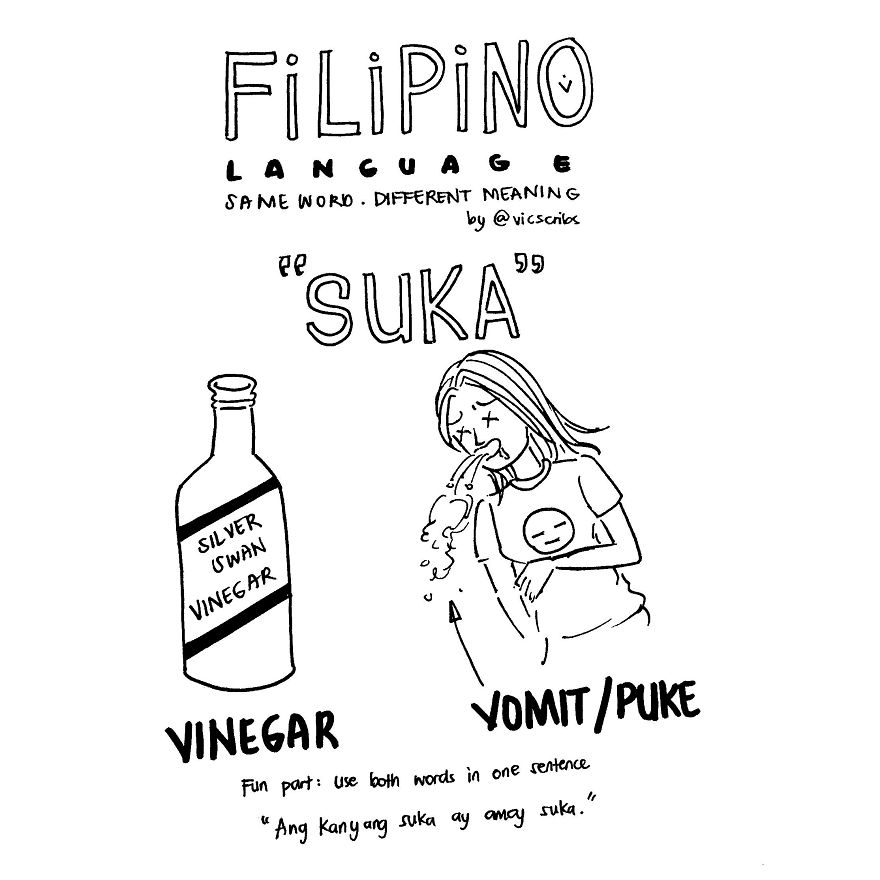 6 Illustrations Of Filipino Words With Same Spelling But Different Meaning 6 Illustrations Of Filipino Words With Same Spelling But Different Meaning