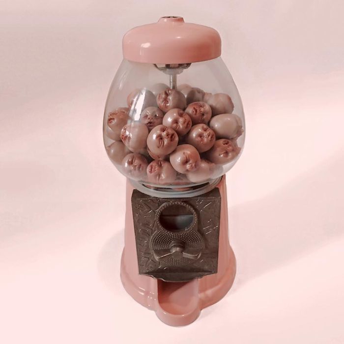 The Scary Baby Carving Sculptures By Artist Qixuan Lim