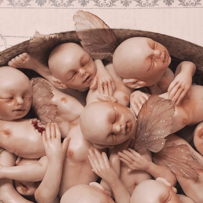 The Scary Baby Carving Sculptures By Artist Qixuan Lim