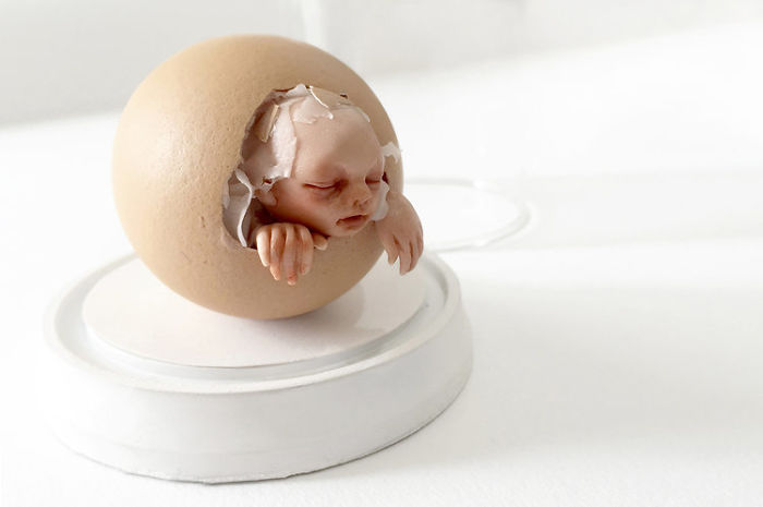The Scary Baby Carving Sculptures By Artist Qixuan Lim