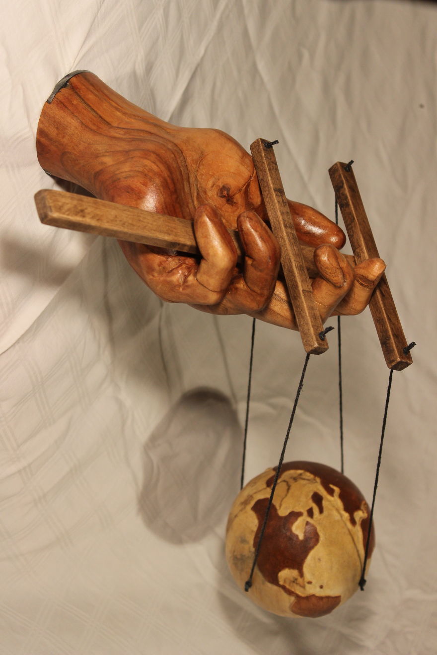 The Hand Of God: My Sculpture Showing He's An Ultimate Puppet Master