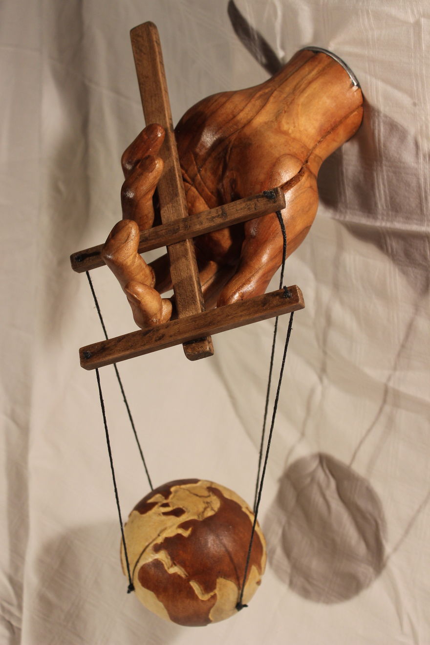 The Hand Of God: My Sculpture Showing He's An Ultimate Puppet Master