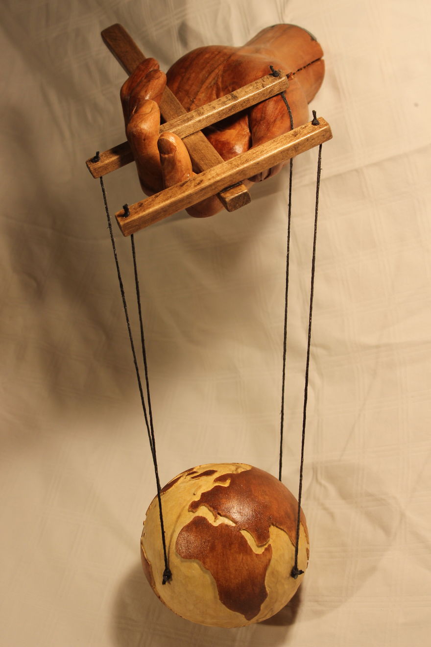 The Hand Of God: My Sculpture Showing He's An Ultimate Puppet Master