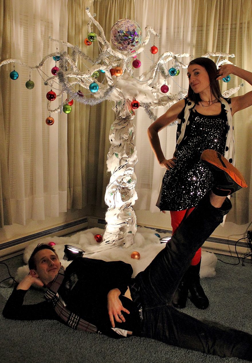 We Made A Christmas Tree Out Of A 15 Foot Paper Bag