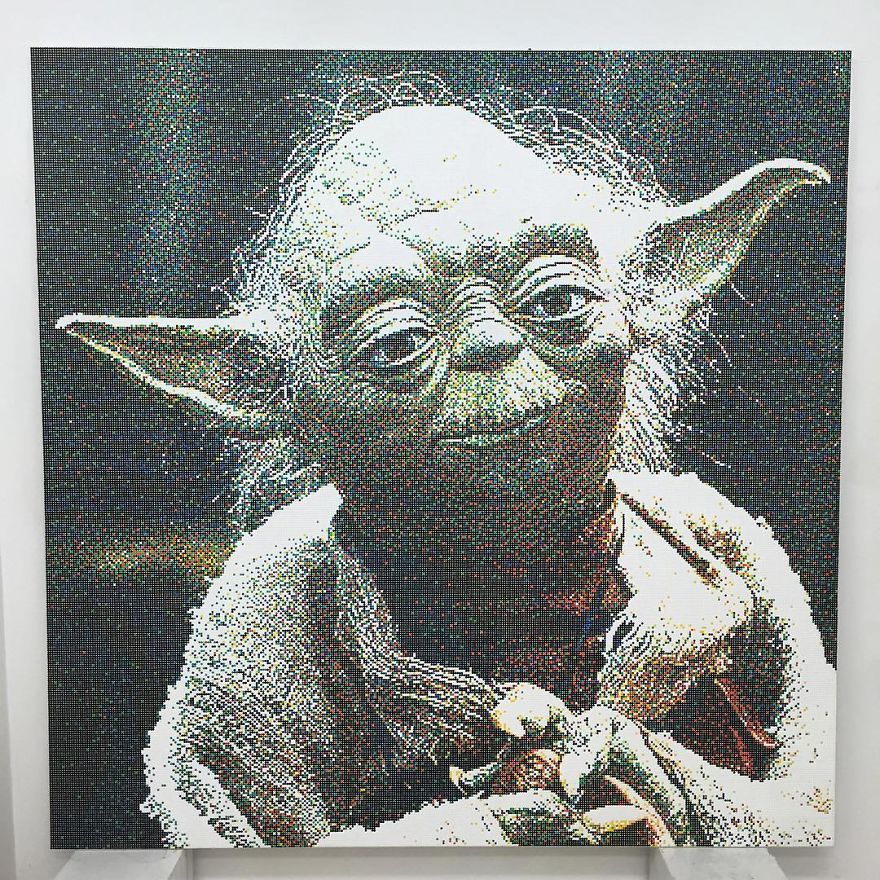 Turkish Artist Recreates Movie Scenes Using Thousands Of Small Colored Dots Turkish Artist Recreates Movie Scenes Using Thousands Of Small Colored Dots