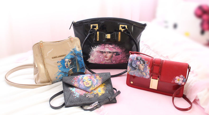 I Became Obsessed With Painting My Handbags I Became Obsessed With Painting My Handbags