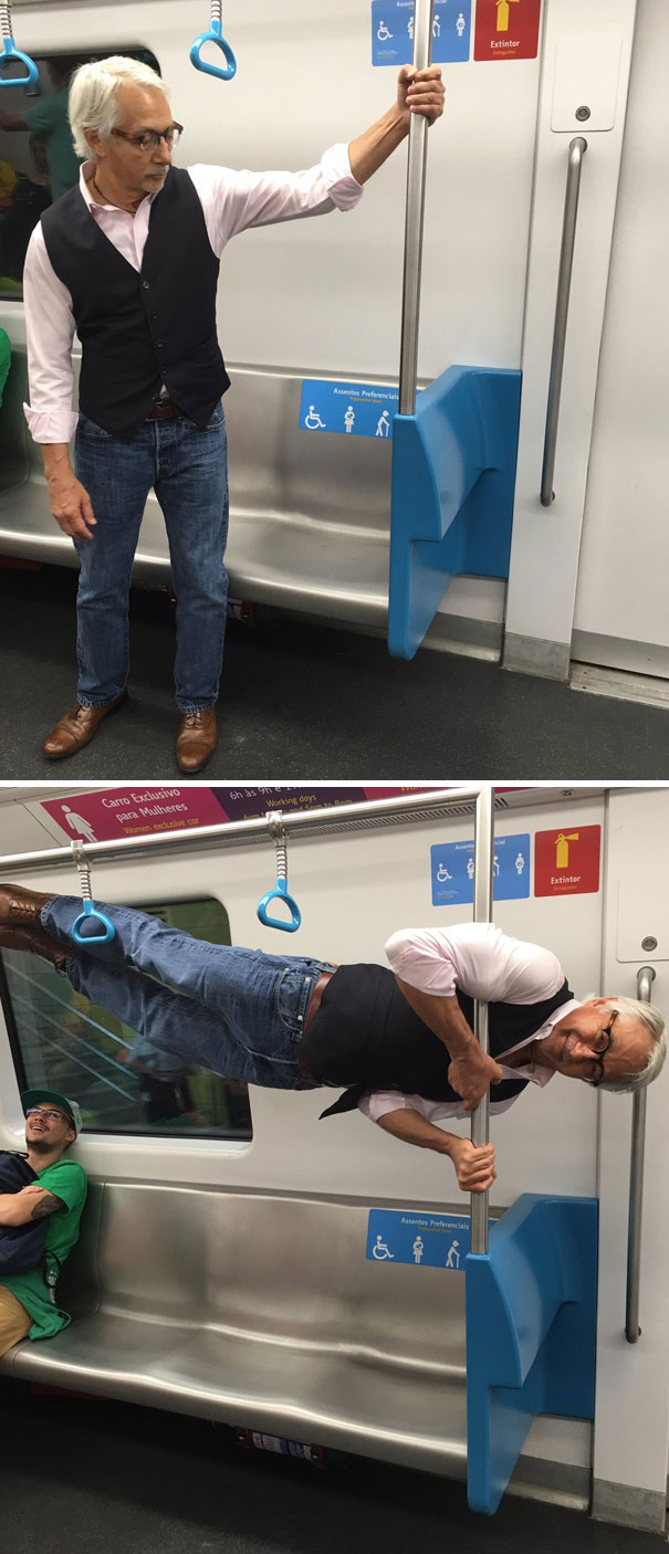 Someone Offered My Grandpa A Preferred Seat For Elderly People On The Subway And He Did This