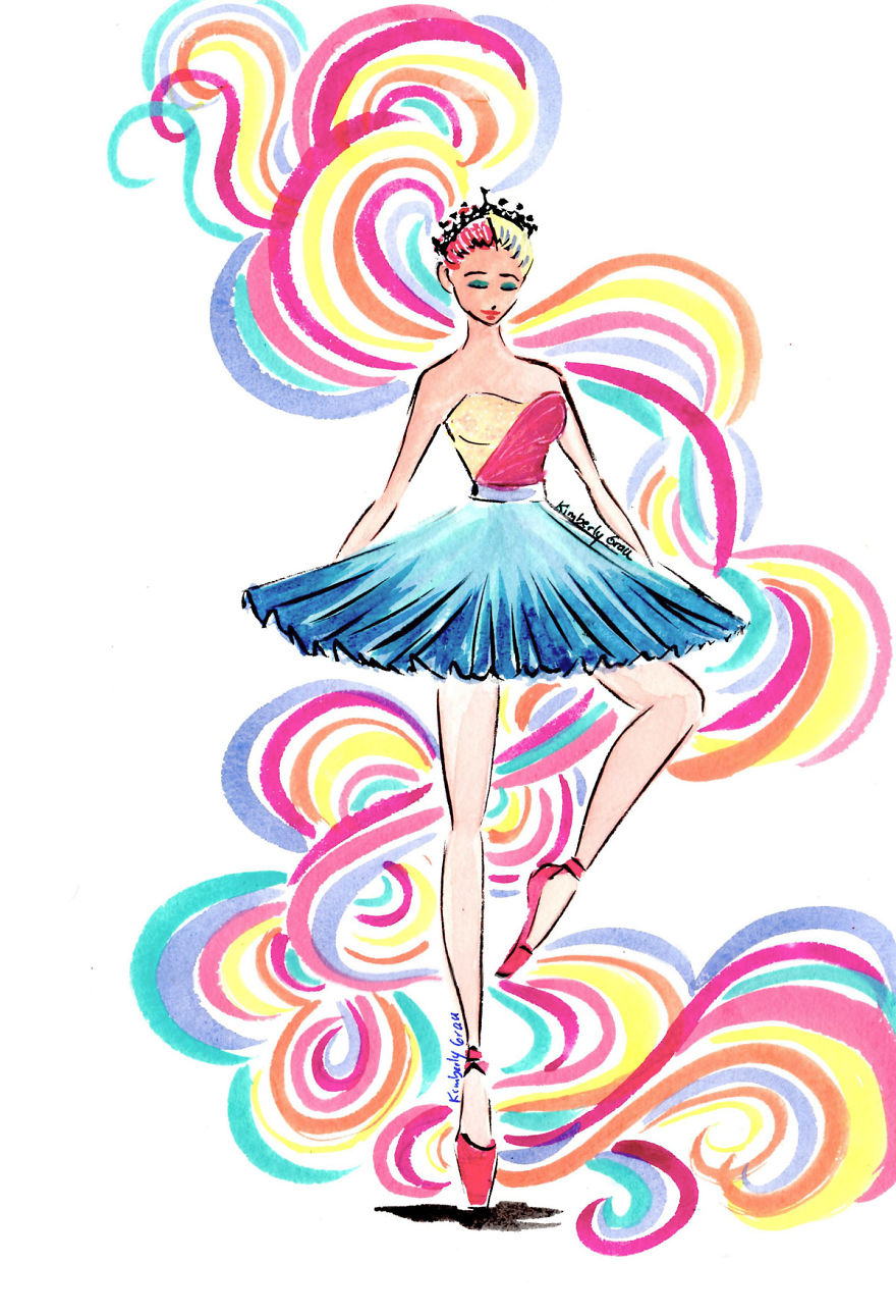 I Illustrate Crazy Ballerina Costumes That Would Never Fly In Real Life, But Who Cares They're Pretty! I Illustrate Crazy Ballerina Costumes That Would Never Fly In Real Life, But Who Cares They're Pretty!