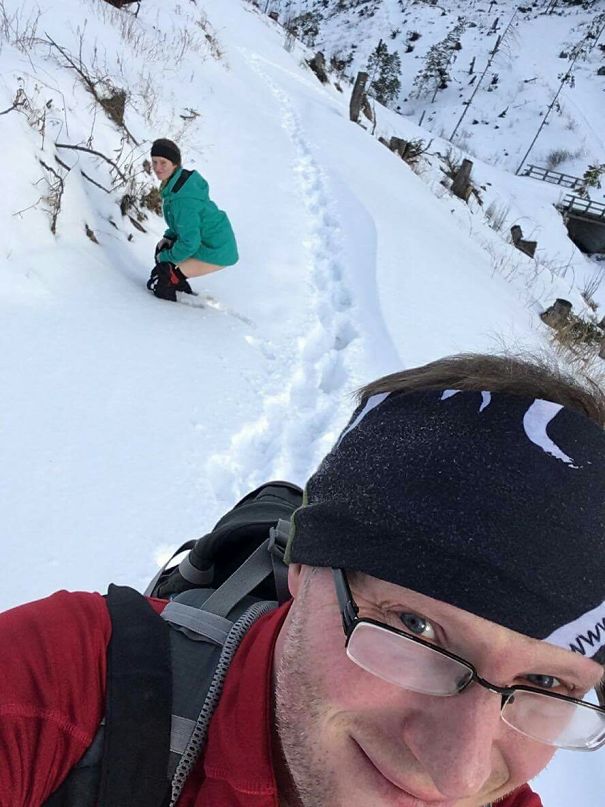 I Had To Pee And I Caught My Bf Doing A Selfie...well, I Thought It Was Just A Selfie.