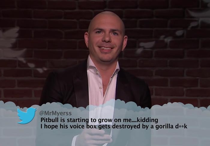 Celebrities Mean Tweets
