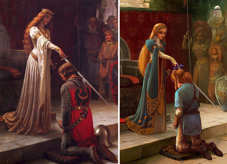 "The Accolade" By Edmund Leighton