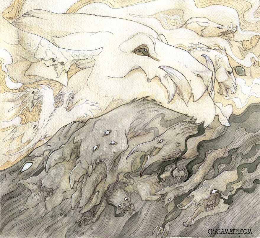 Cover Art For My Art Book 'creatures & Creepies'