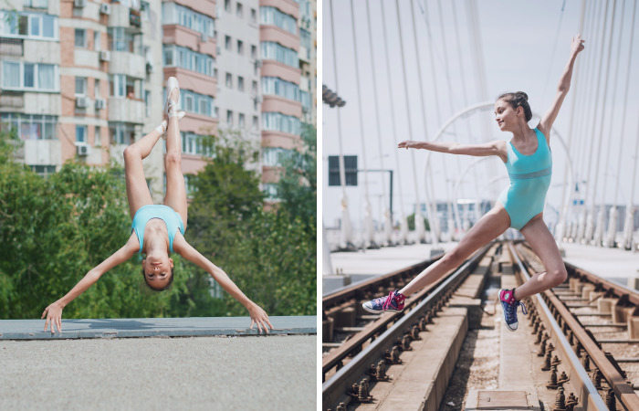 I Captured The Little Ballerina Levitating On The Streets Of Bucharest