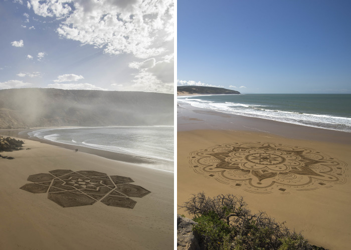 I Create Beach Art Inspired By Arabic Designs And Patterns