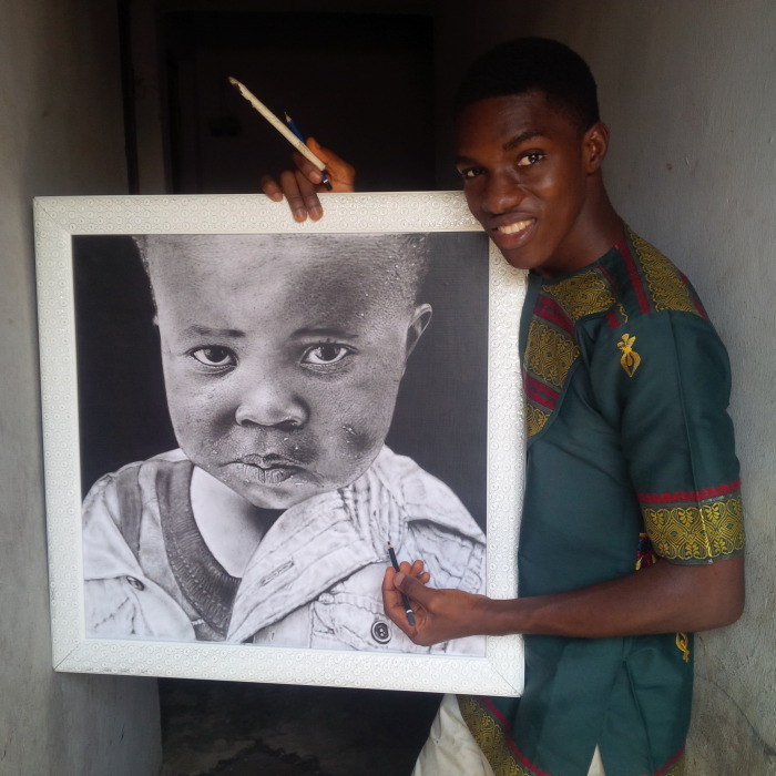 I Drew A Hyper-Realistic Portrait Using A Graphite And Charcoal Pencil