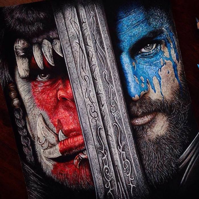 World Of Warcraft Drawing Took Me Over 20 Hours To Complete