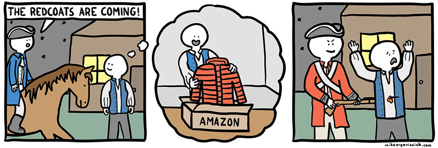 Comics about amazon and redcoats 