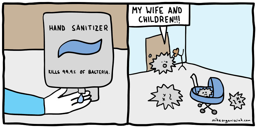 Comics about k*****g family of bacteria 