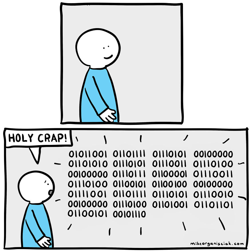 Comics about coding language 