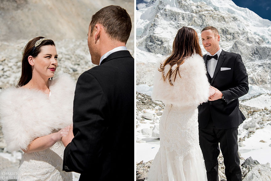 Couple Gets Married On Mount Everest After Trekking For 3 Weeks, And Their Wedding Photos Are Epic Couple Gets Married On Mount Everest After Trekking For 3 Weeks, And Their Wedding Photos Are Epic