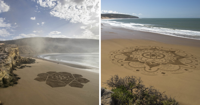 I Create Beach Art Inspired By Arabic Designs And Patterns