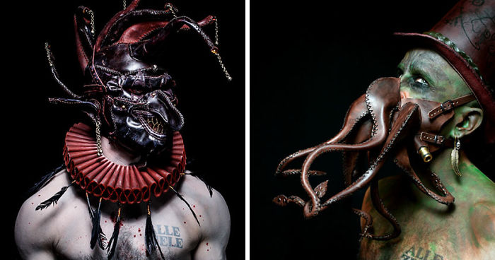 I Sculpt Leather To Create Surreal Characters And Objects