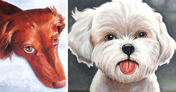 I Show Dog’s Personalities By Painting Adorable Portraits