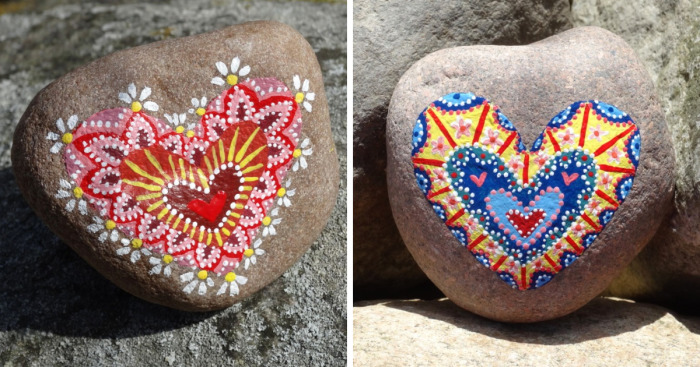 Painting These Hearts Makes Me Relaxed