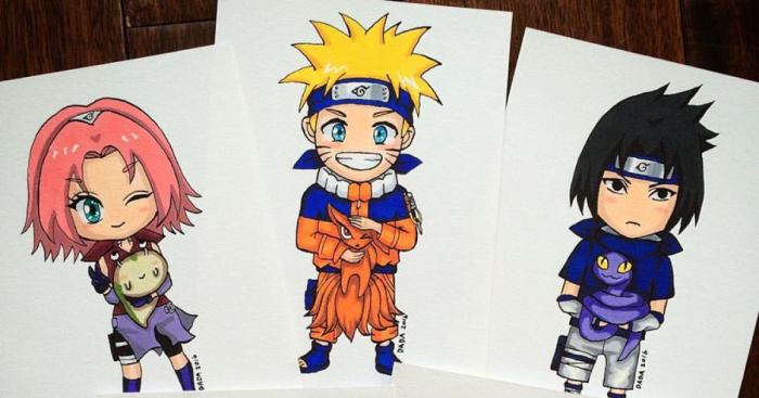 I Drew Main Characters Of The Anime Series Naruto