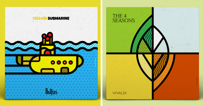 I Reimagined Covers Of Classic And Newer Iconic Albums And Music Singles