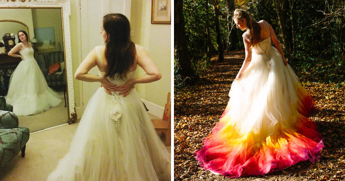 We Spent 61 Hours To Create This Incredible Dipdye Wedding Dress
