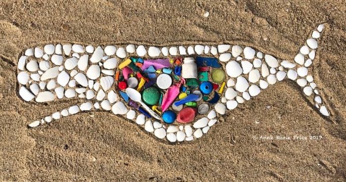 I Create Beach Mosaic Art With A Message