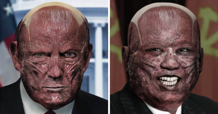 We Removed The Skin From World Leaders’ Faces To Look Behind What Separates Us