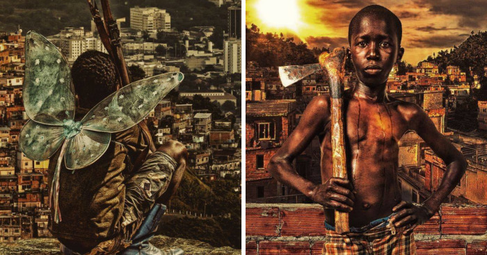 Brazilian Artist Makes Art With The Reality Of Children In The Favelas
